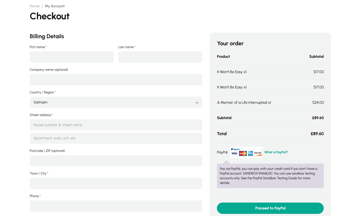 TravelZilla screenshot: Smooth Checkout
